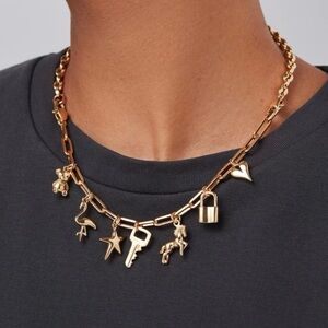 Jenny Bird Gold Charm Necklace